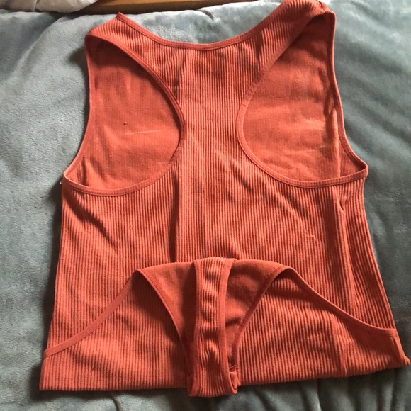 Burnt Orange Thong Bodysuit - Picture 2 of 4